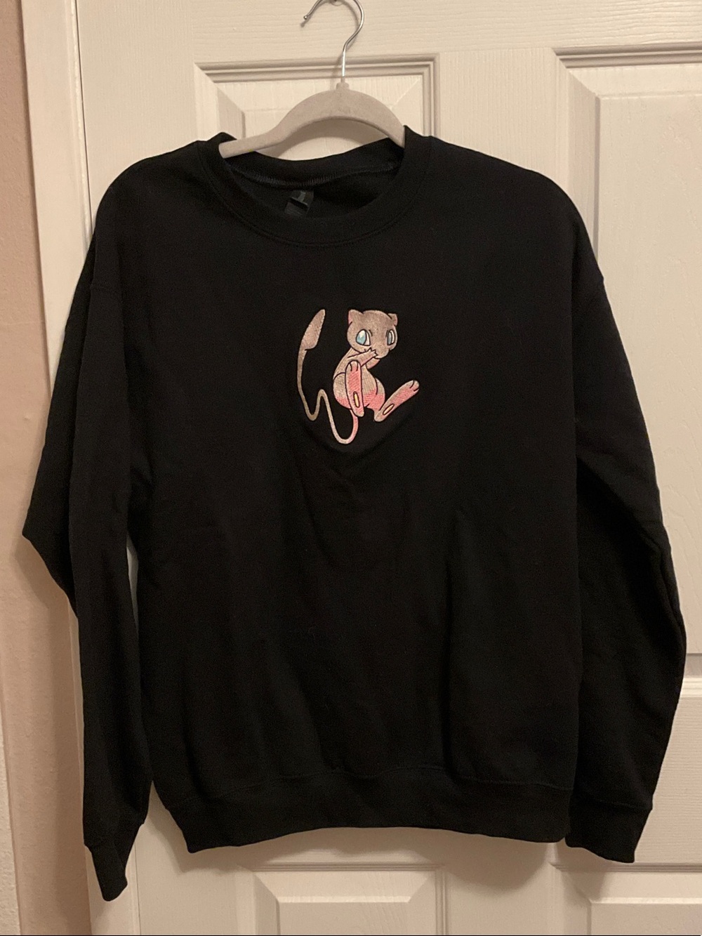 Black Sweatshirt with Pokémon Mew
